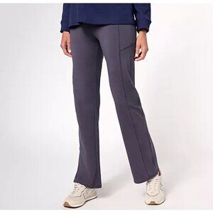 Denim & Co. Charcoal Grey Active Duo Stretch Regular Lightly Boot Pant Size 2X